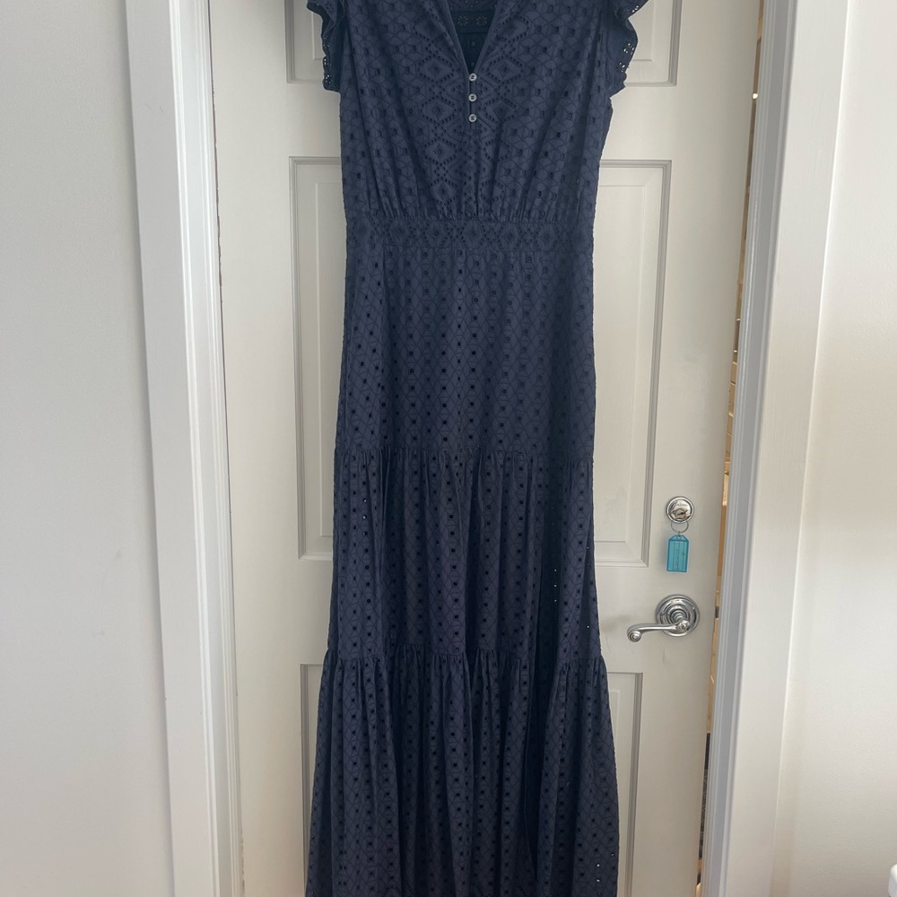 Veronica beard Satori eyelet lace maxi dress